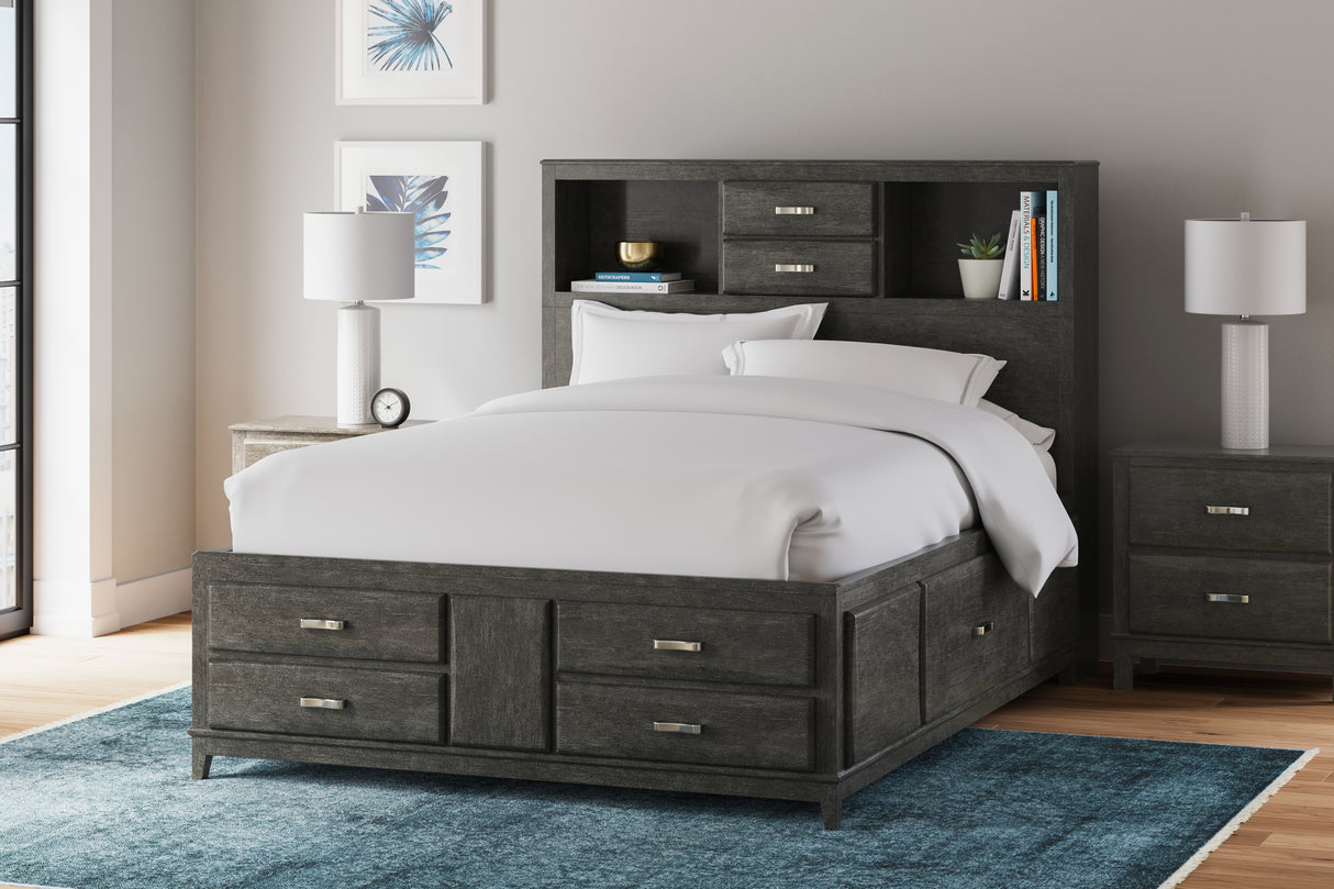 Caitbrook Queen Storage Bed, Dresser and 2 Nightstands (Bed Size: Queen)