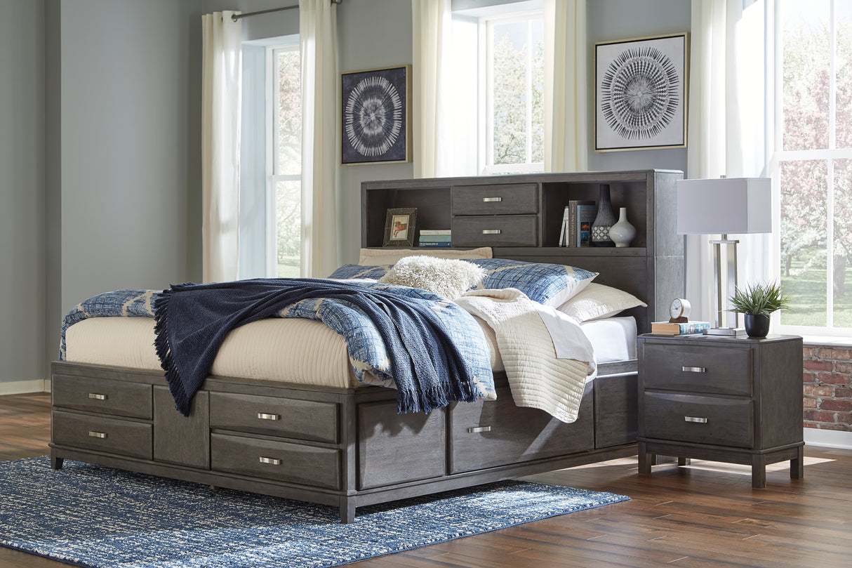 Caitbrook King Storage Bed with 8 Drawers