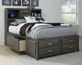 Caitbrook Full Storage Bed with 7 Drawers