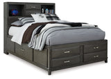 Caitbrook Full Storage Bed with 7 Drawers