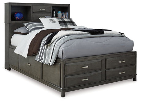 Caitbrook 4-Piece Full Storage Bed with 7 Storage Drawers with Dresser (Full Storage Drawers, Full Storage Headboard, Full Storage Rails and Footboard, Dresser)