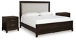 Neymorton 3-Piece King/California King Upholstered Panel Headboard with 2 Nightstands (King/California King Upholstered Panel Headboard, Nightstand, Nightstand)