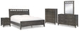 Montillan 7-Piece Queen Panel Bed with Mirrored Dresser, Chest and Nightstand (Queen Panel Footboard with Slats, Queen Panel Headboard, Queen/King Panel Rails, Dresser, Bedroom Mirror, Chest of Drawers, Nightstand)