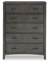 Montillan 7-Piece King Panel Bed with Mirrored Dresser, Chest and Nightstand (King/California King Panel Footboard with Slats, King/California King Panel Headboard, Queen/King Panel Rails, Dresser, Bedroom Mirror, Chest of Drawers, Nightstand)