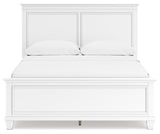 Fortman 7-Piece Queen Panel Bed with Mirrored Dresser and 2 Nightstands (Queen Panel Footboard, Queen Panel Headboard, Queen/King Panel Rails, Dresser, Bedroom Mirror, Nightstand, Nightstand)