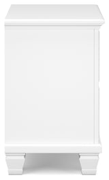 Fortman 8-Piece Twin Panel Bed with Mirrored Dresser, Chest and 2 Nightstands (Twin Panel Footboard, Twin Panel Headboard, Twin/Full Panel Rails, Dresser, Bedroom Mirror, Chest of Drawers, Nightstand, Nightstand)