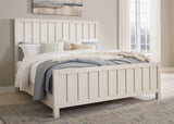 Shaybrock 4-Piece Queen Panel Bed with 2 Nightstands (Queen Panel Headboard/Footboard/Slats, Queen/King Panel Rails, Nightstand, Nightstand)