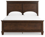 Danabrin 7-Piece Queen Panel Bed with Mirrored Dresser and 2 Nightstands (Queen Panel Footboard, Queen Panel Headboard, Queen/King Panel Rails, Dresser, Bedroom Mirror, Nightstand, Nightstand)