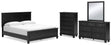 Lanolee 6-Piece California King Panel Bed with Mirrored Dresser and Chest (King/California King Panel Footboard, King/California King Panel Headboard, California King Panel Rails, Dresser, Bedroom Mirror, Chest of Drawers)
