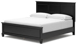 Lanolee 7-Piece King Panel Bed with Mirrored Dresser, Chest and Nightstand (King/California King Panel Footboard, King/California King Panel Headboard, Queen/King Panel Rails, Dresser, Bedroom Mirror, Chest of Drawers, Nightstand)