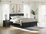 Lanolee California King Panel Storage Bed (Bed Size: California King)