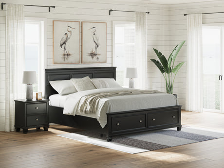 Lanolee California King Panel Storage Bed (Bed Size: California King)