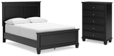 Lanolee Full Panel Bed and Chest (Bed Size: Full)