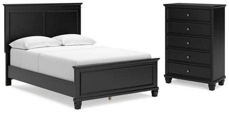 Lanolee Full Panel Bed and Chest (Bed Size: Full)