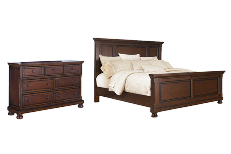 Porter 4-Piece California King Panel Bed with Dresser (Dresser, King/California King Panel Footboard, King/California King Panel Headboard, California King Panel Rails)