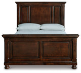 Robbinsdale Queen Panel Bed (Color: Rustic Brown, Bed Size: Queen)