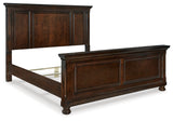 Robbinsdale Queen Panel Bed (Color: Rustic Brown, Bed Size: California King)