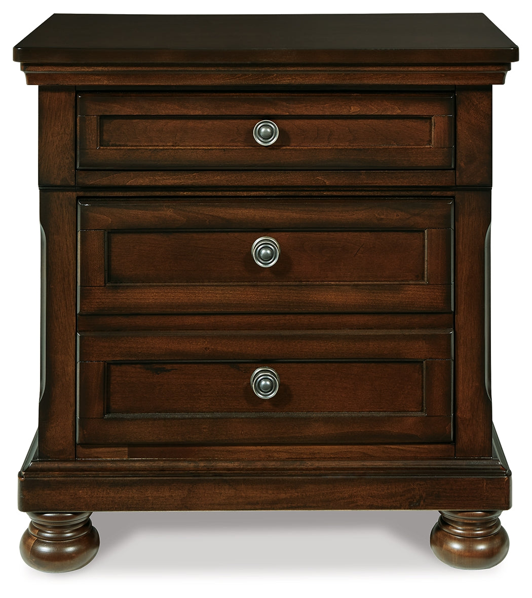 Robbinsdale Nightstand (Color: Rustic Brown)