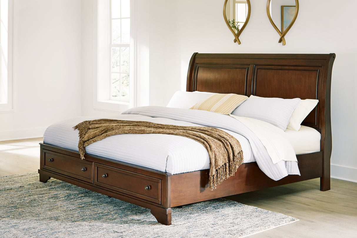 Trellington King Sleigh Storage Bed (Bed Size: King)