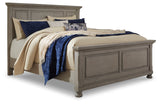 Robbinsdale Queen Panel Bed (Color: Light Gray, Bed Size: California King)