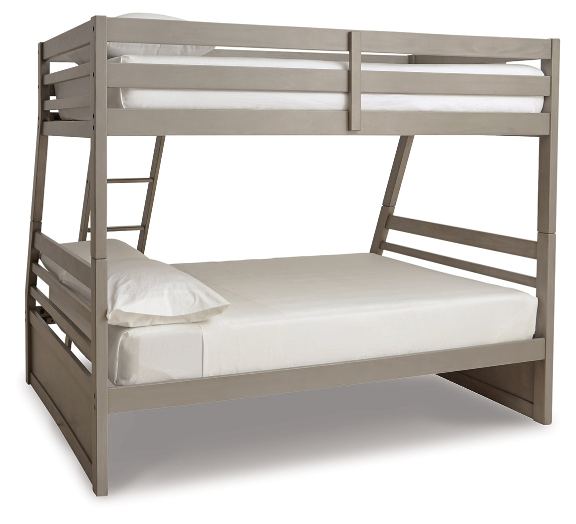 Lettner Twin over Full Bunk Bed (Variation Color: Light Gray)