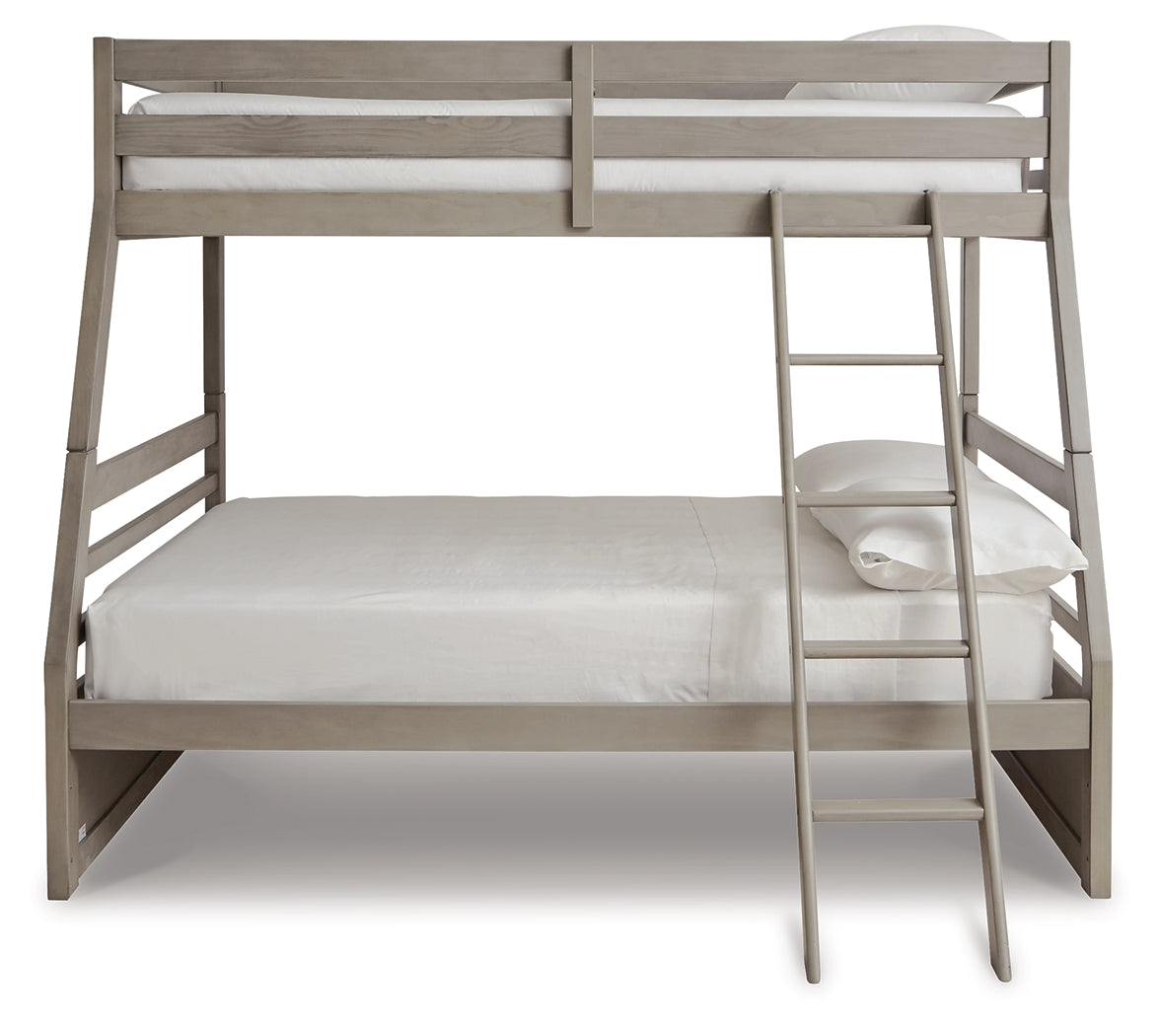 Lettner Twin over Full Bunk Bed (Variation Color: Light Gray)