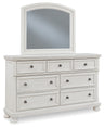Robbinsdale Dresser and Mirror (Color: Antique White)