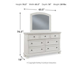 Robbinsdale King Panel Storage Bed, Dresser and Mirror (Bed Size: King)