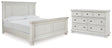 Robbinsdale 4-Piece Queen Panel Bed with Dresser (Queen Panel Footboard, Queen Panel Headboard, Queen Panel Rails, Dresser)
