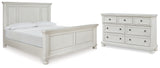 Robbinsdale 4-Piece Queen Panel Bed with Dresser (Queen Panel Footboard, Queen Panel Headboard, Queen Panel Rails, Dresser)