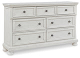 Robbinsdale Dresser and Mirror (Color: Antique White)