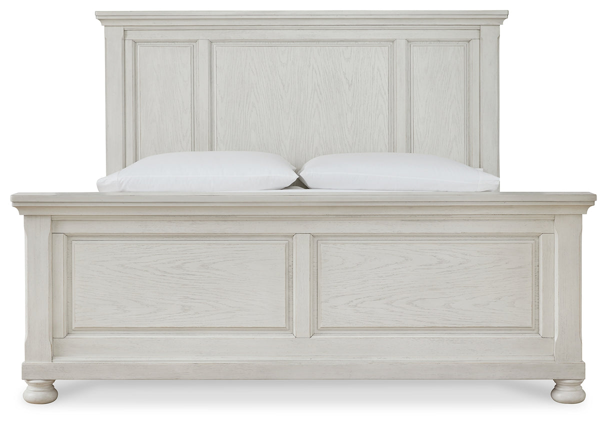 Robbinsdale King Panel Bed, Dresser, Mirror, Chest and 2 Nightstands