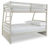 Robbinsdale Twin over Full Bunk Bed with Storage (Color: Antique White)