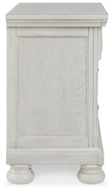 Robbinsdale Queen Storage Bed, Dresser, Mirror and Nightstand (Bed Size: Queen)