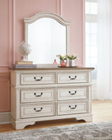 Realyn Full Panel Bed, Dresser and Mirror