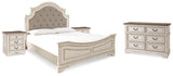 Realyn King Panel Bed, Dresser and 2 Nightstands
