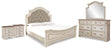 Realyn King Panel Bed, Dresser, Mirror and 2 Nightstands (Bed Size: King)