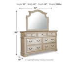 Realyn Queen Panel Bed, Dresser, Mirror and Chest (Bed Size: Queen)