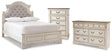 Realyn Full Panel Bed, Dresser and Chest