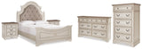 Realyn Queen Panel Bed, Dresser, Chest and 2 Nightstands (Bed Size: Queen)