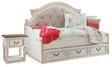 Realyn Twin Storage Day Bed and Nightstand