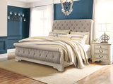 Realyn Queen Sleigh Bed (Bed Size: King)