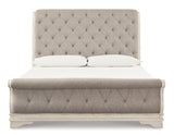 Realyn Queen Sleigh Bed (Bed Size: King)