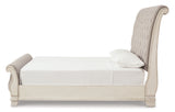 Realyn Queen Sleigh Bed (Bed Size: King)