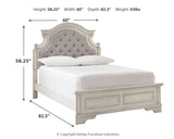 Realyn Queen Upholstered Panel Bed (Bed Size: Full)