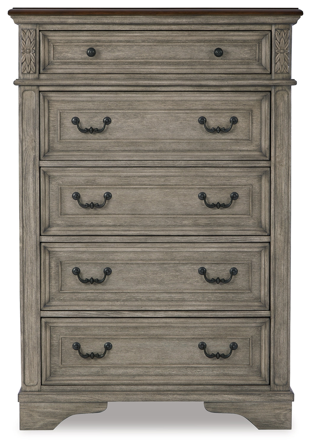 Lodenbay Queen Upholstered Panel Bed, Dresser, Mirror, Chest and Nightstand (Bed Size: Queen)