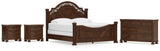 Lavinton 6-Piece King Poster Bed with Dresser and 2 Nightstands (Queen/King/California King Headboard/Footboard Posts, King/California King Poster Headboard/Footboard Panels, Queen/King Rails, Dresser, Nightstand, Nightstand)
