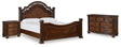 Lavinton 5-Piece California King Poster Bed with Dresser and Nightstand (Queen/King/California King Headboard/Footboard Posts, King/California King Poster Headboard/Footboard Panels, California King Rails, Dresser, Nightstand)
