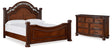 Lavinton 4-Piece California King Poster Bed with Dresser (Queen/King/California King Headboard/Footboard Posts, King/California King Poster Headboard/Footboard Panels, California King Rails, Dresser)