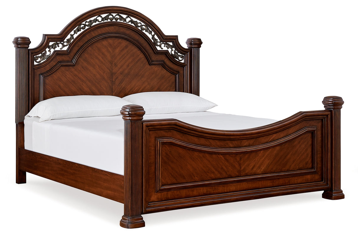 Lavinton 6-Piece California King Poster Bed with Dresser and 2 Nightstands (Queen/King/California King Headboard/Footboard Posts, King/California King Poster Headboard/Footboard Panels, California King Rails, Dresser, Nightstand, Nightstand)